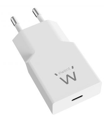 Ewent Caricabatterie rapido GaN Fast USB-C PD da 20W Slim Design