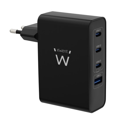 Ewent EW1336 Caricabatterie per dispositivi mobili Universale Nero AC Ricarica rapida Interno