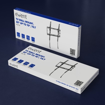 Ewent EW1507 Supporto TV a parete 177,8 cm (70") Nero