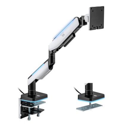 Ewent EW1509 Supporti a parete per TV 124,5 cm (49") Scrivania Nero, Bianco