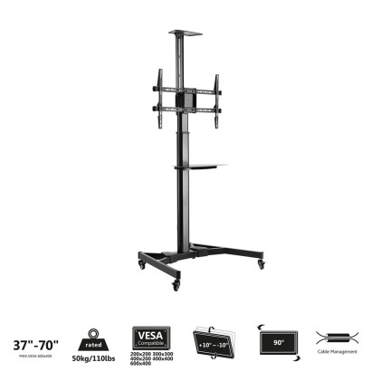 Ewent EW1540 Supporto per display espositivi 177,8 cm (70") Nero