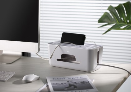 Ewent EW1569 organizer per cavi Universale Scatola portacavi Bianco 1 pz