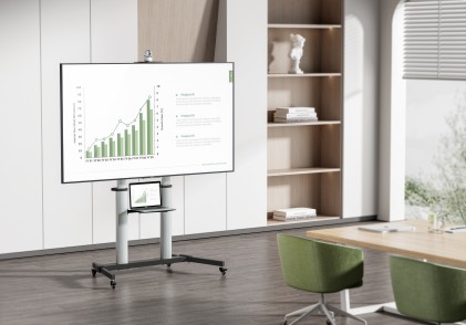 Ewent EW1592 Supporto TV a parete 2,54 m (100") Nero, Grigio