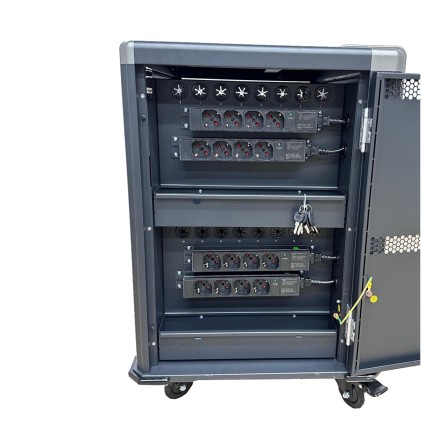 Ewent EW1703 portable device management cart& cabinet Carrello per la gestione dei dispositivi portatili Nero, Grigio