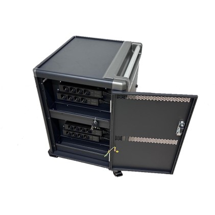 Ewent EW1703 portable device management cart& cabinet Carrello per la gestione dei dispositivi portatili Nero, Grigio