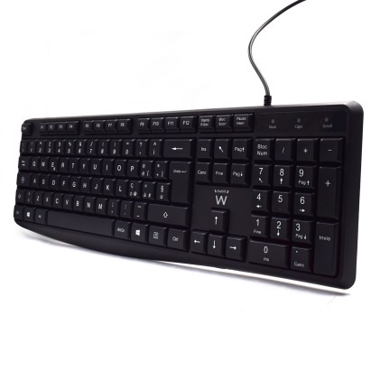 Ewent EW3000 tastiera Ufficio USB QWERTY Italiano Nero