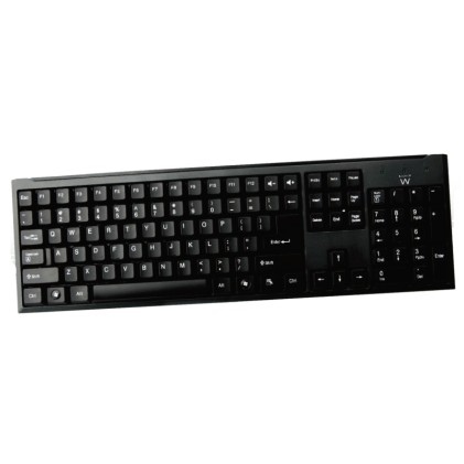 Ewent EW3108 tastiera Ufficio USB + PS/2 Italiano Nero