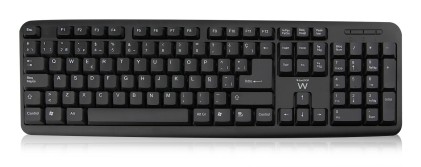 Ewent EW3109 tastiera Universale USB QWERTY Spagnolo Nero