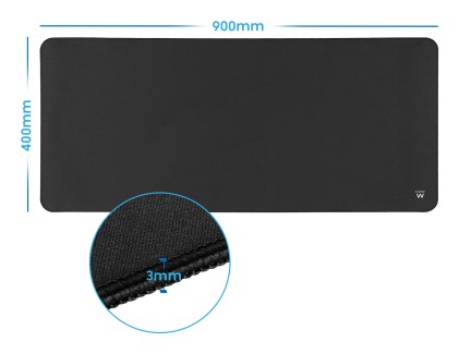 Ewent EW3182 tappetino per mouse Tappetino per mouse per gioco da computer Nero