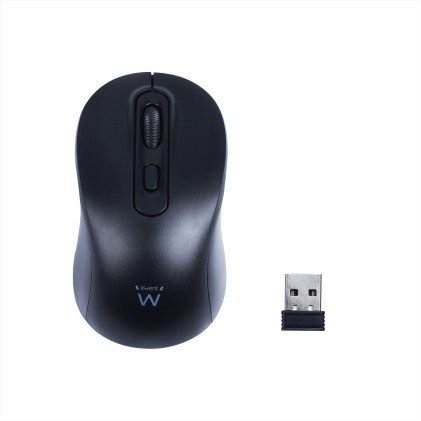 Ewent Mouse ottico wireless 800-1200-1600 dpi e clic silenziosi