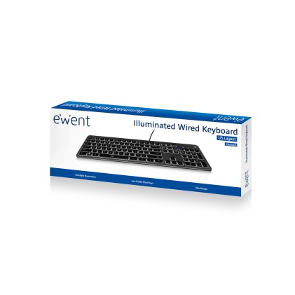 Ewent EW3268 tastiera Universale USB QWERTY Italiano Nero