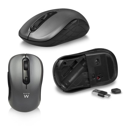 Ewent EW3272 tastiera Mouse incluso Universale RF Wireless QWERTY Spagnolo Nero