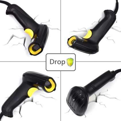 Ewent EW3400 lettore di codici a barre Lettore di codici a barre portatile 1D Laser Nero