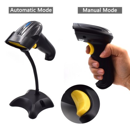 Ewent EW3430 lettore di codici a barre Lettore di codici a barre portatile 1D LED Nero