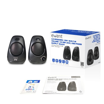 Ewent EW3527 altoparlante Nero Cablato 6 W