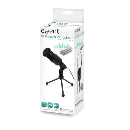 Ewent EW3552 microfono Nero Microfono per PC