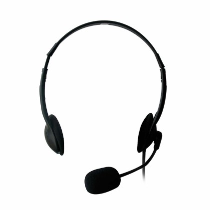 Ewent EW3563 cuffia e auricolare Cablato A Padiglione Musica e Chiamate Nero