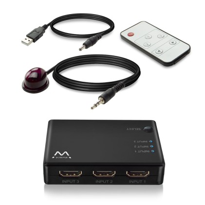 Ewent EW3730 conmutador de vídeo HDMI
