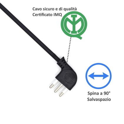Ewent EW3850 protezione da sovraccarico Nero 6 presa(e) AC 220 V 1,5 m