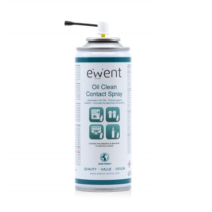 Ewent Spray de Limpieza para Contactos - 200ml - Base de Aceite - Color Ambar Claro