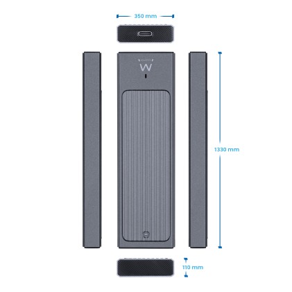 Ewent EW7022 contenitore di unità di archiviazione Box esterno SSD Grigio M.2