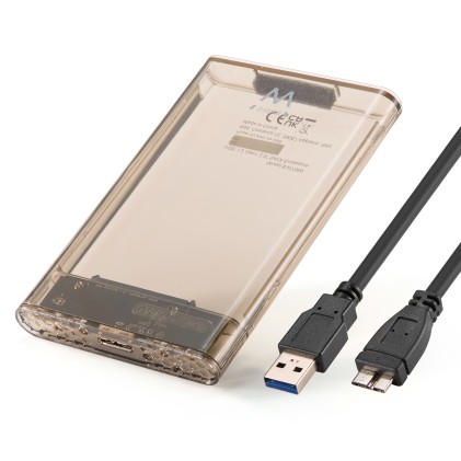 Ewent EW7069 contenitore di unit&agrave; di archiviazione Box esterno SSD Trasparente 2.5"