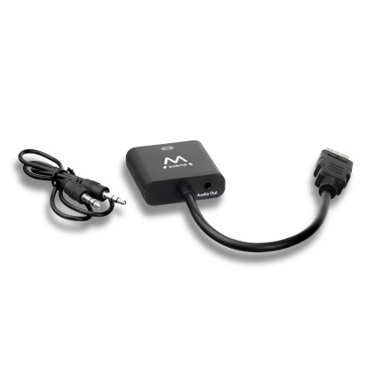 Ewent EW9864 cavo e adattatore video 0,2 m HDMI VGA, 3.5mm Nero