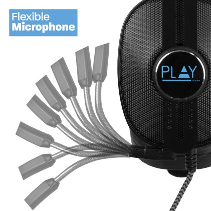 Ewent Play PL3321 Auricolare Cablato A Padiglione Gaming Nero