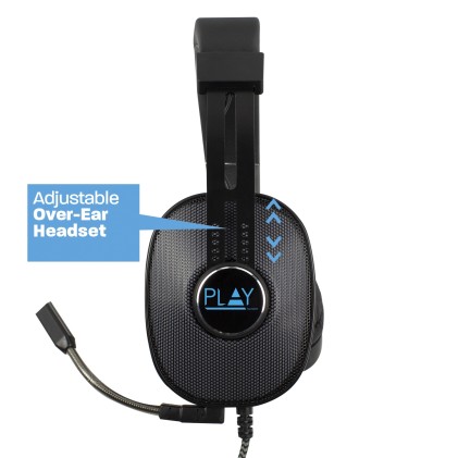 Ewent Play PL3321 Auricolare Cablato A Padiglione Gaming Nero