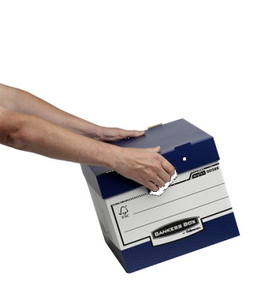 Fellowes 0038801 scatola per la conservazione di documenti Carta Blu