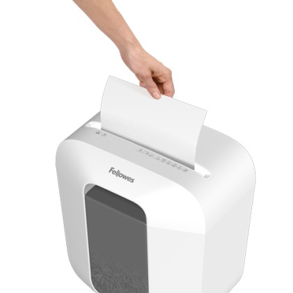 Fellowes LX Series 100109815 distruggi documenti Taglio a striscia Bianco
