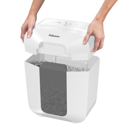Fellowes LX Series 100109815 distruggi documenti Taglio a striscia Bianco
