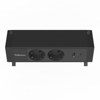 Fellowes 100137182 prolunghe e multiple 2 m 2 presa(e) AC Interno Nero