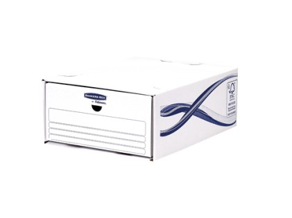 Fellowes 4461104 pacco Scatola da imballaggio Blu, Bianco