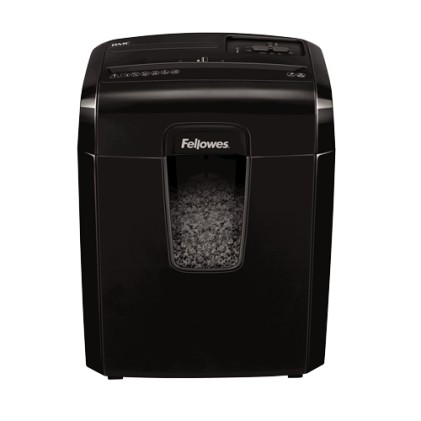 Fellowes Destructora 8Mc distruggi documenti Taglio a frammenti 22 cm Nero