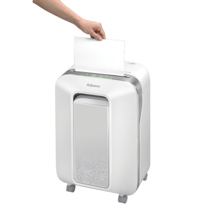 Fellowes Powershred LX201 distruggi documenti Taglio a frammenti 23 cm Bianco