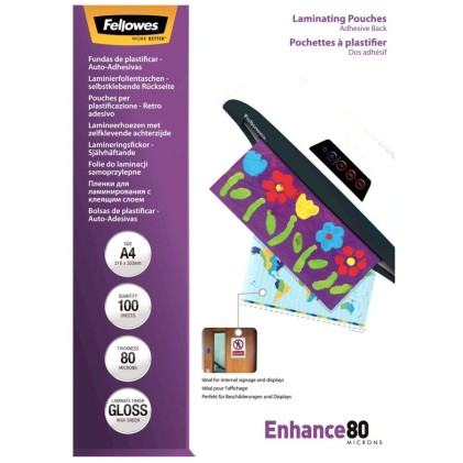 Fellowes 5302202 pellicola per plastificatrice A4 100 pz