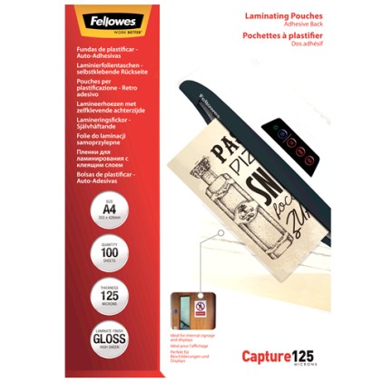 Fellowes 5328502 pellicola per plastificatrice A4 100 pz