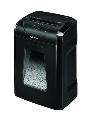 Fellowes Powershred 12C distruggi documenti Triturazione incrociata 22,5 cm Nero