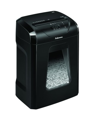 Fellowes Powershred 12C distruggi documenti Triturazione incrociata 22,5 cm Nero