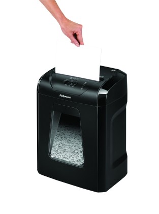 Fellowes Powershred 12C distruggi documenti Triturazione incrociata 22,5 cm Nero