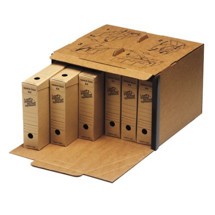 Fellowes Loeffs Confezione da 15 Contenitori per File Jumbo Plus - Colore Marrone