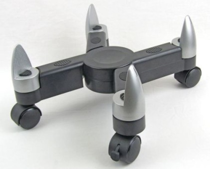 Fellowes 8039001 supporto per CPU PC Nero, Argento