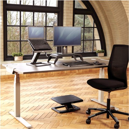 Fellowes 8064301 supporto per notebook Supporto per computer portatile Nero 48,3 cm (19")