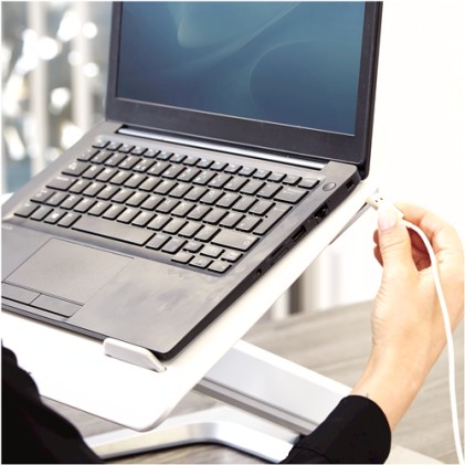 Fellowes 8064401 supporto per laptop Supporto per computer portatile Bianco 48,3 cm (19")