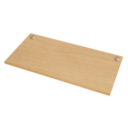 Fellowes 9870801 piano di scrivania per computer Forma rettangolare Melammina, PVC Colore acero