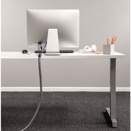 Fellowes CableZip Pavimento Tubo flessibile per cavo Argento 1 pz