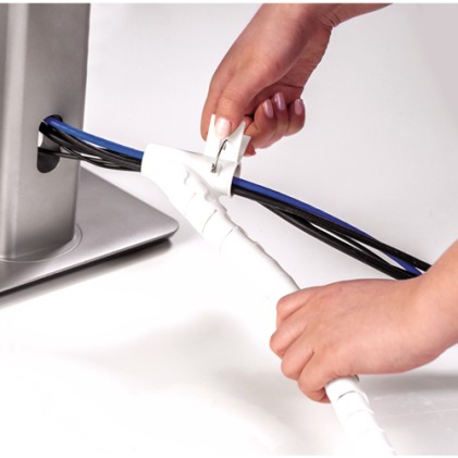 Fellowes CableZip Pavimento Tubo flessibile per cavo Bianco 1 pz