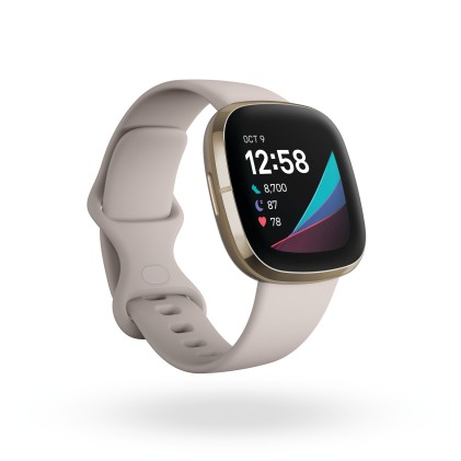 Smartwatch Fitbit 811138036973 Sense Bianco Lunare E Oro