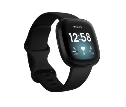 Smartwatch Fitbit 811138039813 Versa 3 Black